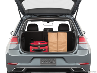 2019 volkswagen golf cargo area with stuff