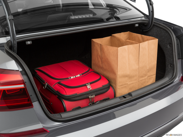2019 volkswagen passat cargo area with stuff