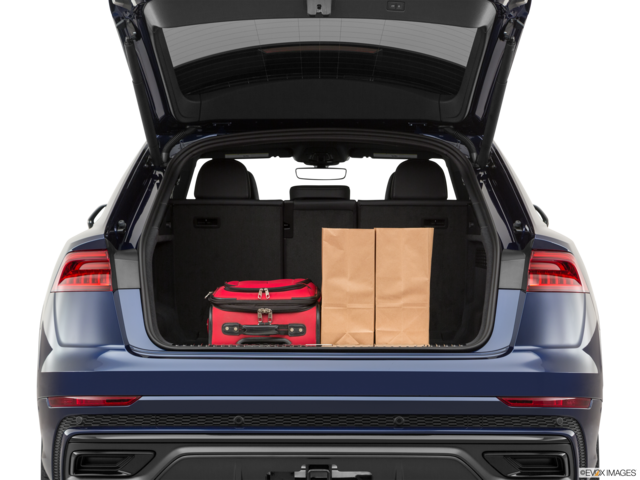2020 audi q8 cargo area with stuff