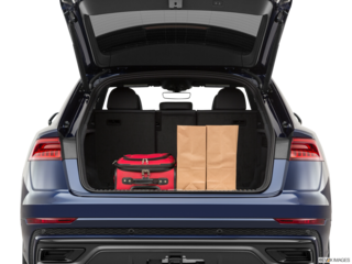 2020 audi q8 cargo area with stuff