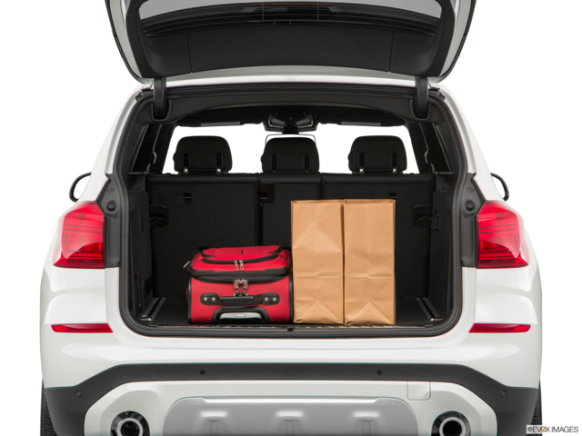 2020 bmw x3 cargo area with stuff