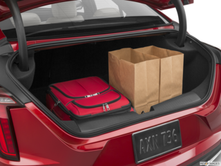 2020 cadillac ct4 cargo area with stuff