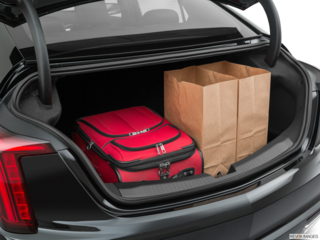 2020 cadillac ct5 cargo area with stuff