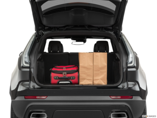 2020 cadillac xt4 cargo area with stuff