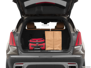 2020 cadillac xt5 cargo area with stuff