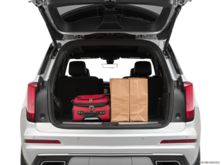 2020 cadillac xt6 cargo area with stuff