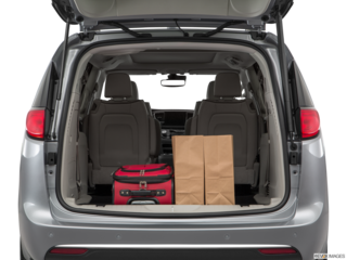 2020 chrysler pacifica cargo area with stuff