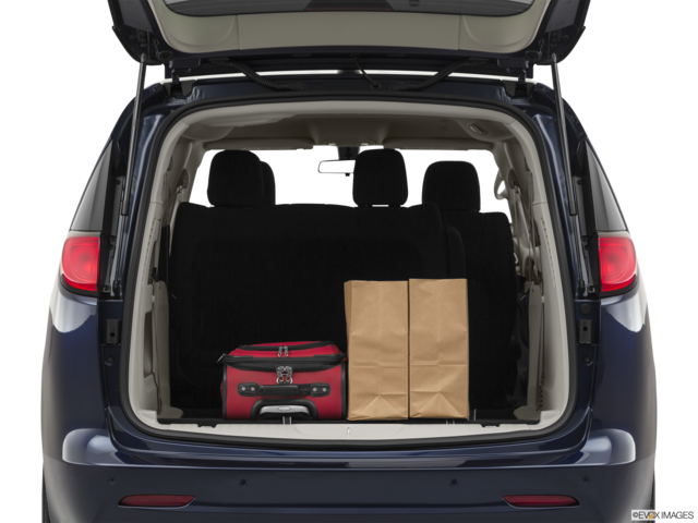 2020 chrysler voyager cargo area with stuff