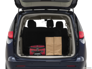 2020 chrysler voyager cargo area with stuff