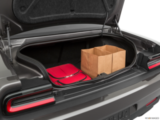 2020 dodge challenger cargo area with stuff