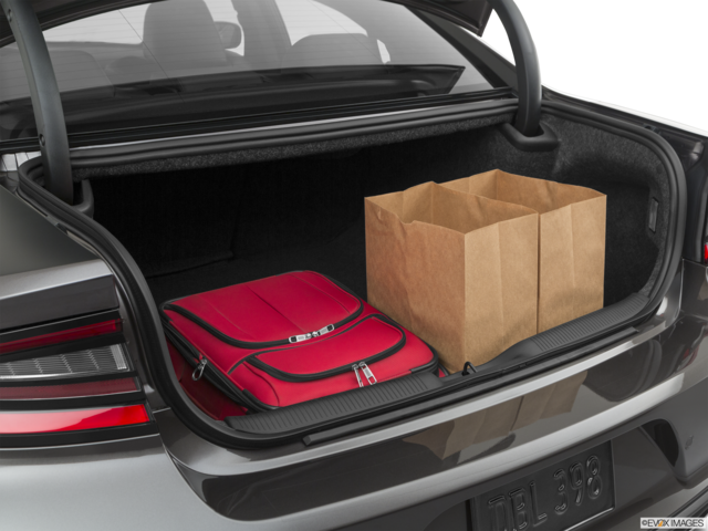 2020 dodge charger cargo area with stuff