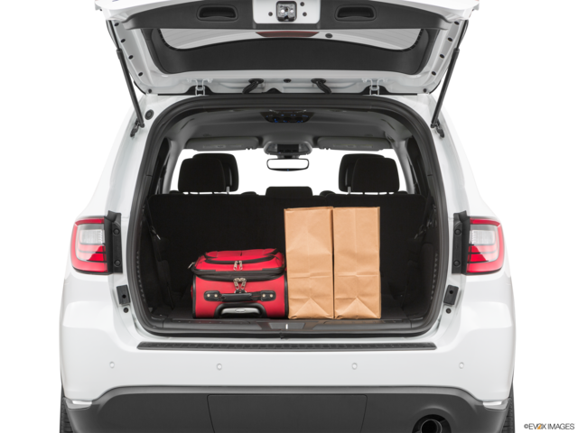 2020 dodge durango cargo area with stuff