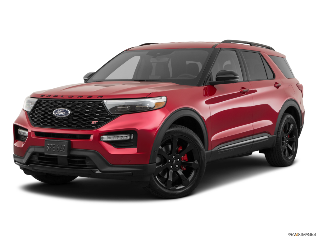 2020 ford explorer angled front