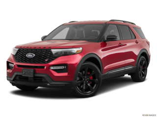 2020 ford explorer angled front