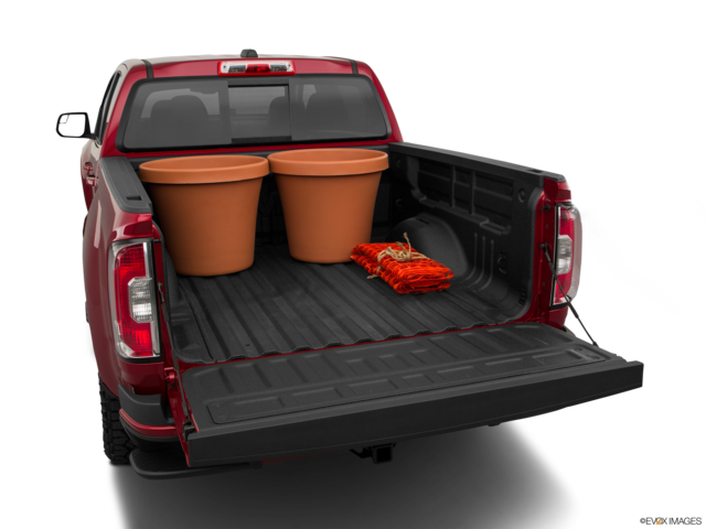 2020 gmc canyon cargo area with stuff