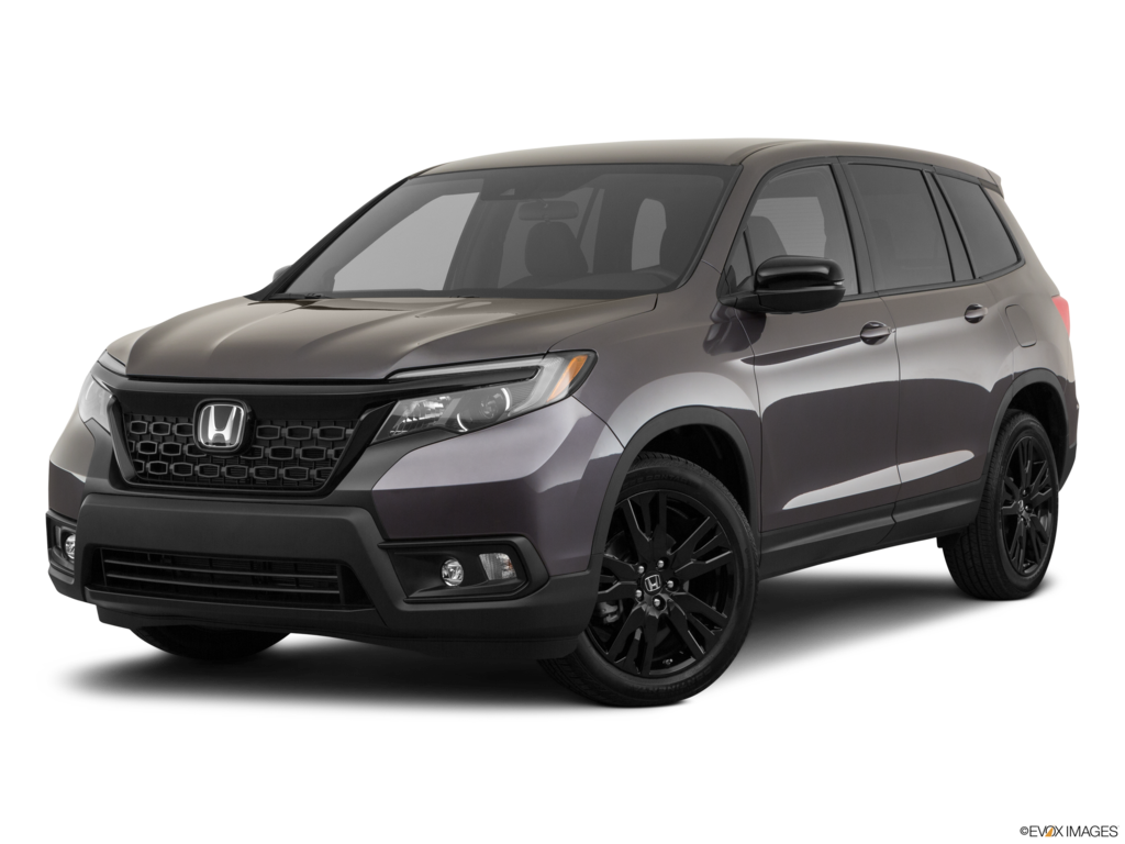 2020 honda passport angled front