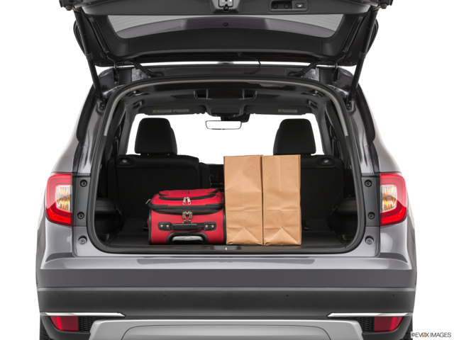 2020 honda pilot cargo area with stuff
