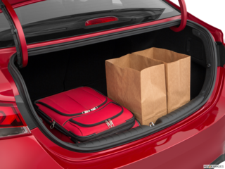 2020 hyundai accent cargo area with stuff