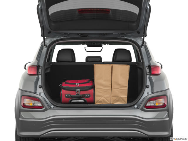 2020 hyundai kona-electric cargo area with stuff