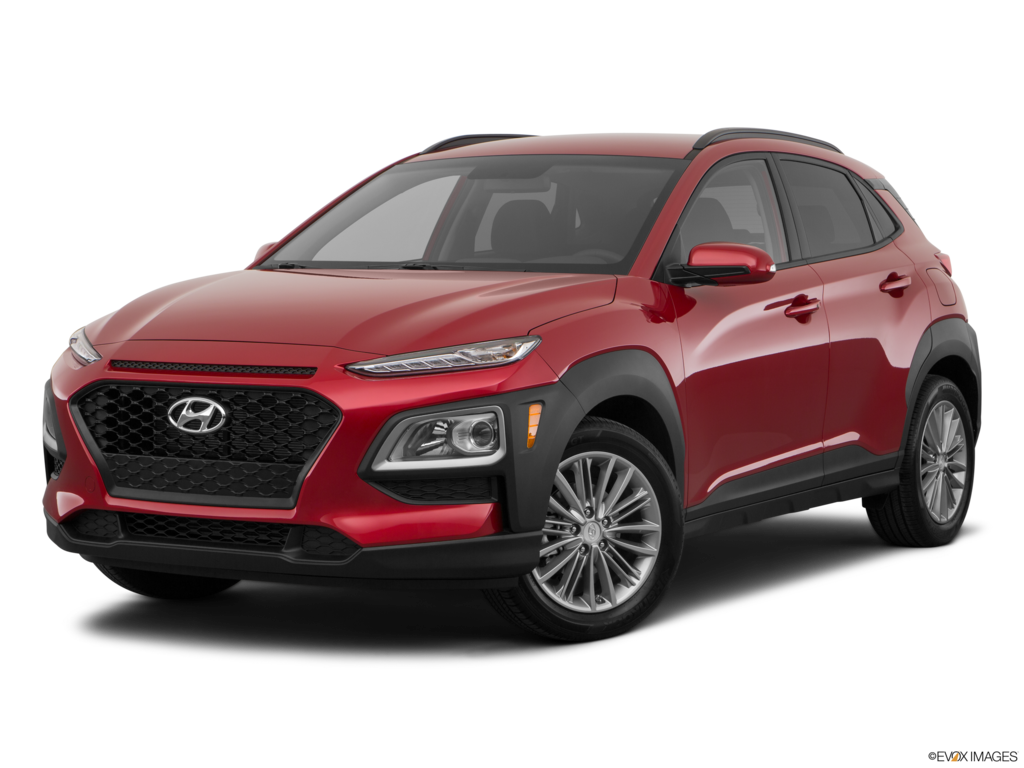 2020 hyundai kona angled front
