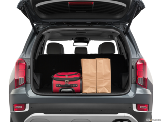 2020 hyundai palisade cargo area with stuff