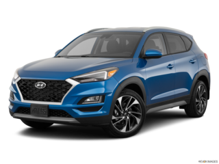 2020 hyundai tucson angled front