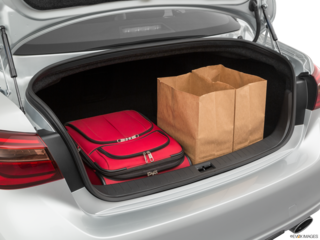 2020 infiniti q50 cargo area with stuff