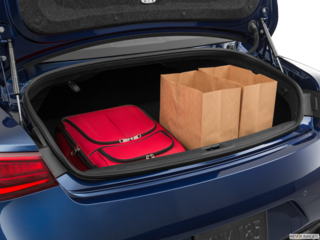 2020 infiniti q60 cargo area with stuff