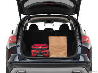 2020 infiniti qx50 cargo area with stuff