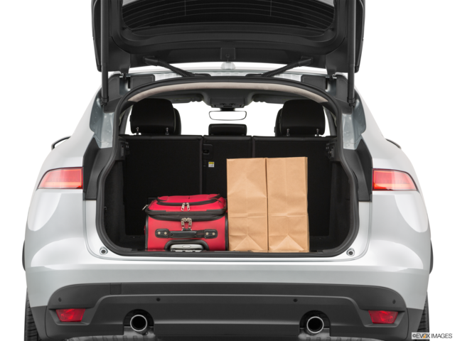 2020 jaguar f-pace cargo area with stuff