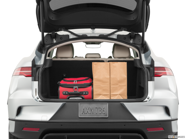 2020 jaguar i-pace cargo area with stuff