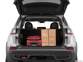 2020 jeep cherokee cargo area with stuff