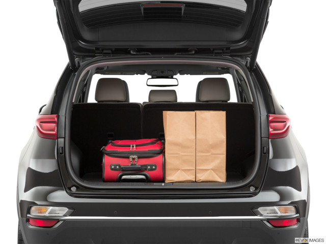 2020 kia sportage cargo area with stuff