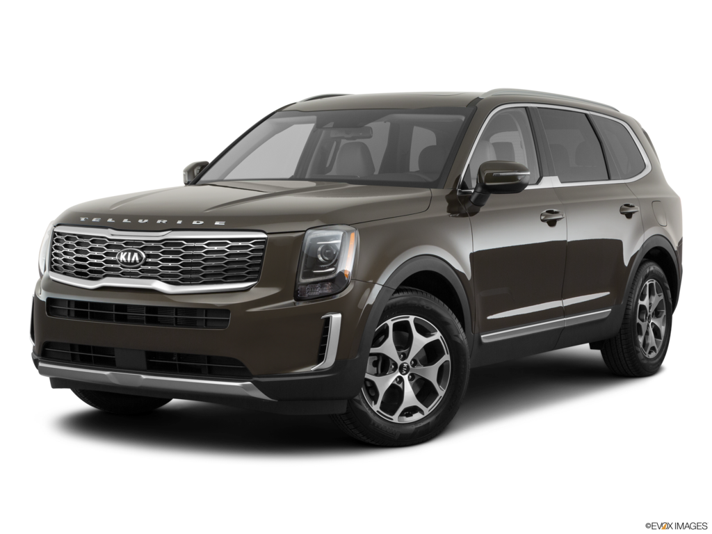 2020 kia telluride angled front