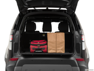 2020 land-rover discovery cargo area with stuff