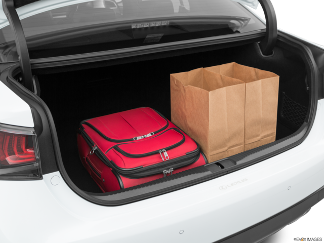 2020 lexus gs-f cargo area with stuff