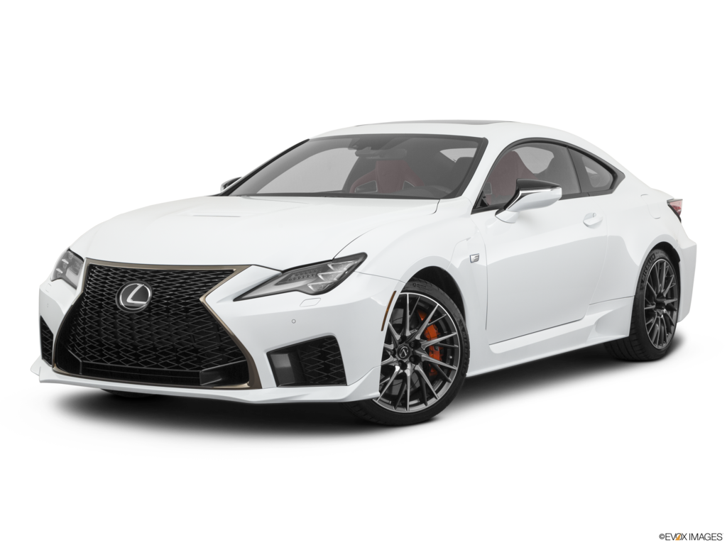 2020 lexus rc-f angled front