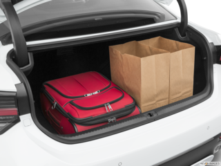 2020 lexus rc-f cargo area with stuff