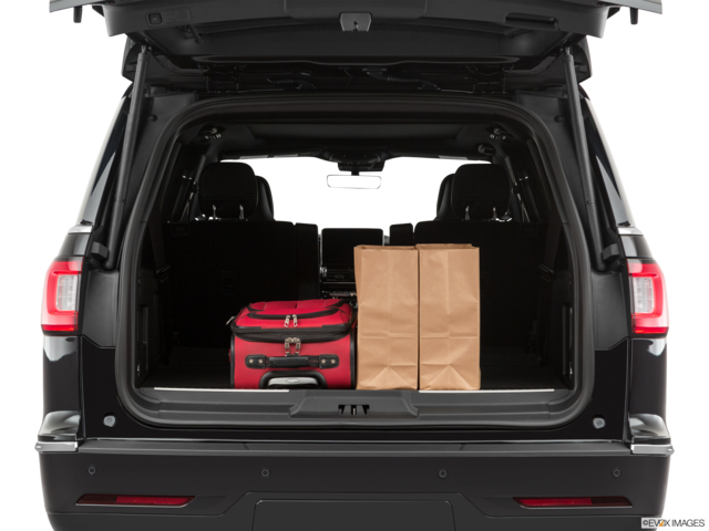 2020 lincoln navigator-l cargo area with stuff