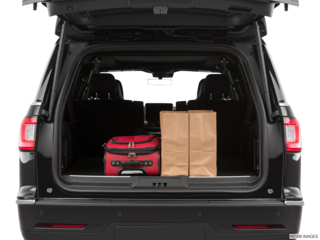 2020 lincoln navigator-l cargo area with stuff