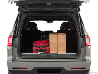 2020 lincoln navigator cargo area with stuff