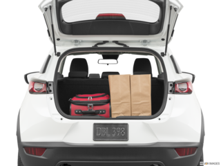 2020 mazda cx-3 cargo area with stuff