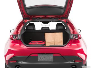 2020 mazda mazda3 cargo area with stuff