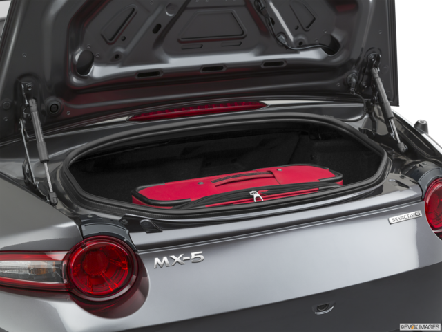 2020 mazda mx-5-miata cargo area with stuff