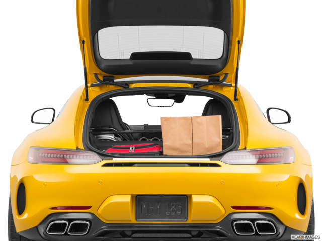2020 mercedes-benz amg-gt cargo area with stuff