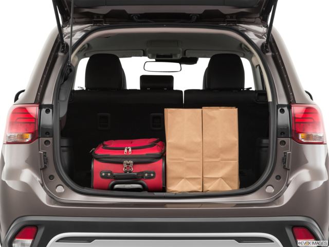2020 mitsubishi outlander cargo area with stuff