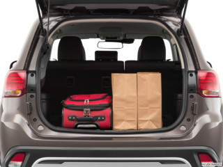 2020 mitsubishi outlander cargo area with stuff