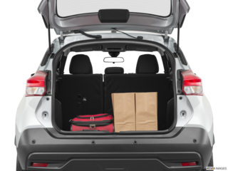 2020 nissan kicks cargo area with stuff