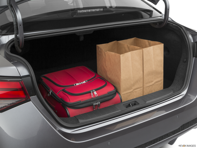 2020 nissan sentra cargo area with stuff