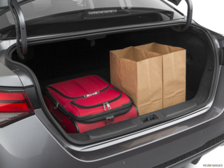 2020 nissan sentra cargo area with stuff